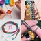 Embroidery Floss 50 Skeins Cross Stitch Thread Rainbow Color Friendship Bracelets Crafts Floss with 12 Pcs Floss Bobbins and 1 Pcs Needle-Threading Tool